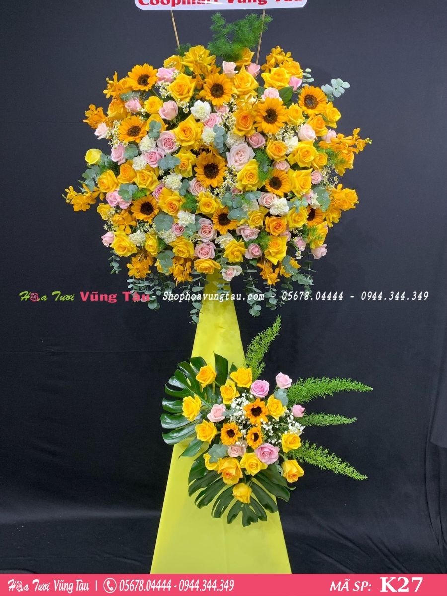 kệ hoa khai trương, hội nghị,kệ hoa chúc mừng, kệ hoa chúc mừng đại hội vũng tàu 27