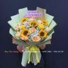 bó hoa hướng dương và hoa hồng bh4388