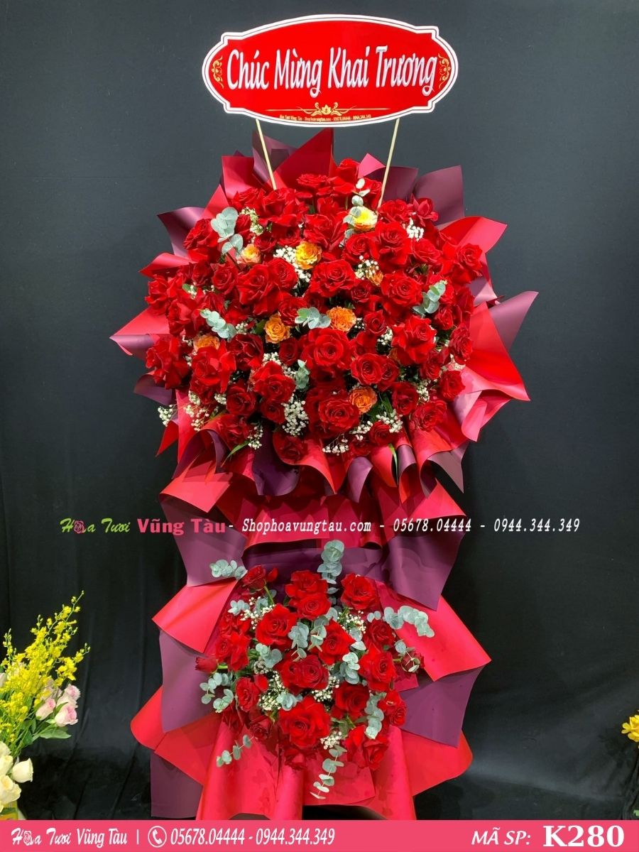 kệ hoa khai trương, hội nghị,kệ hoa chúc mừng, kệ hoa chúc mừng đại hội vũng tàu 280