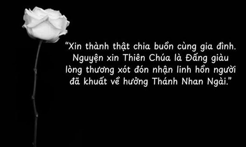 Lời chia buồn trong đám tang Công giáo trang trọng dành cho gia quyến