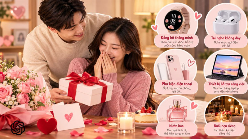 Gợi ý quà tặng ngày 8/3 và 20/10 ý nghĩa