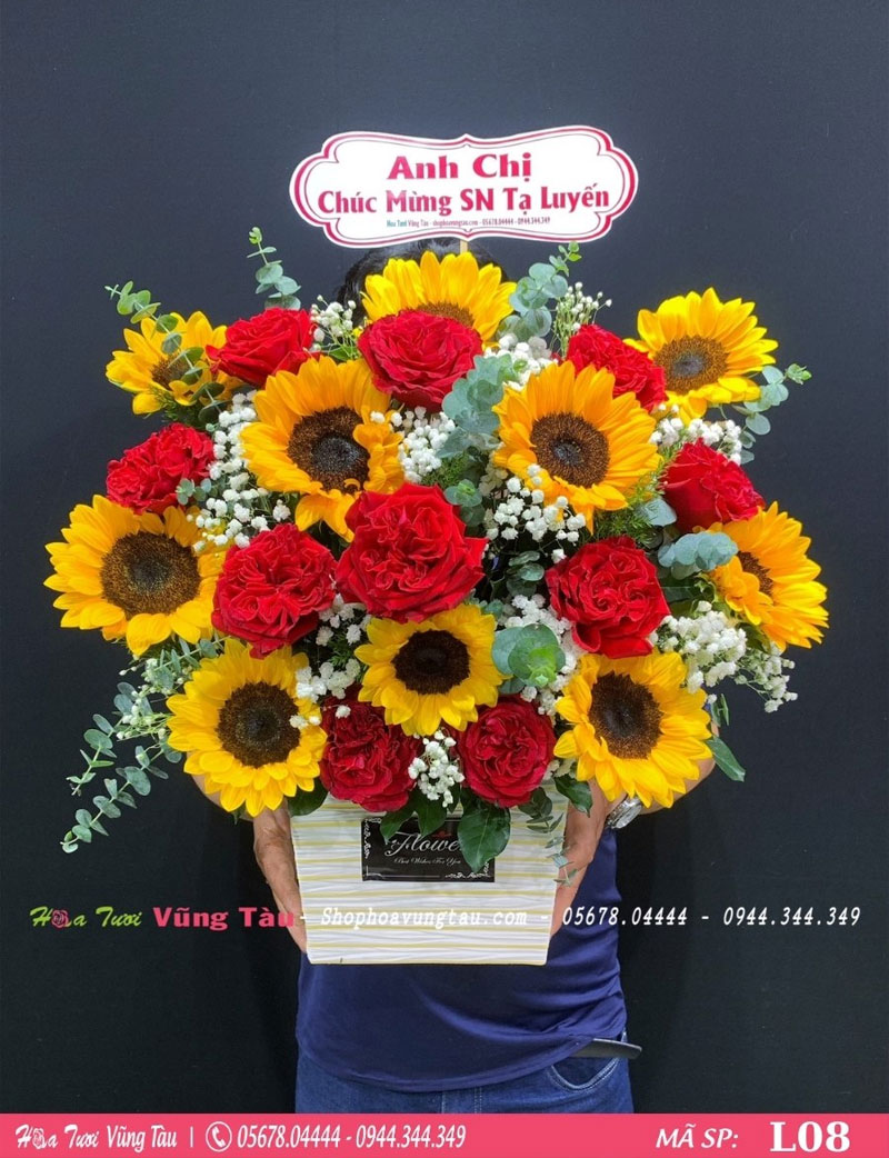 Hình ảnh giỏ hoa 20/10 đẹp, sang trọng